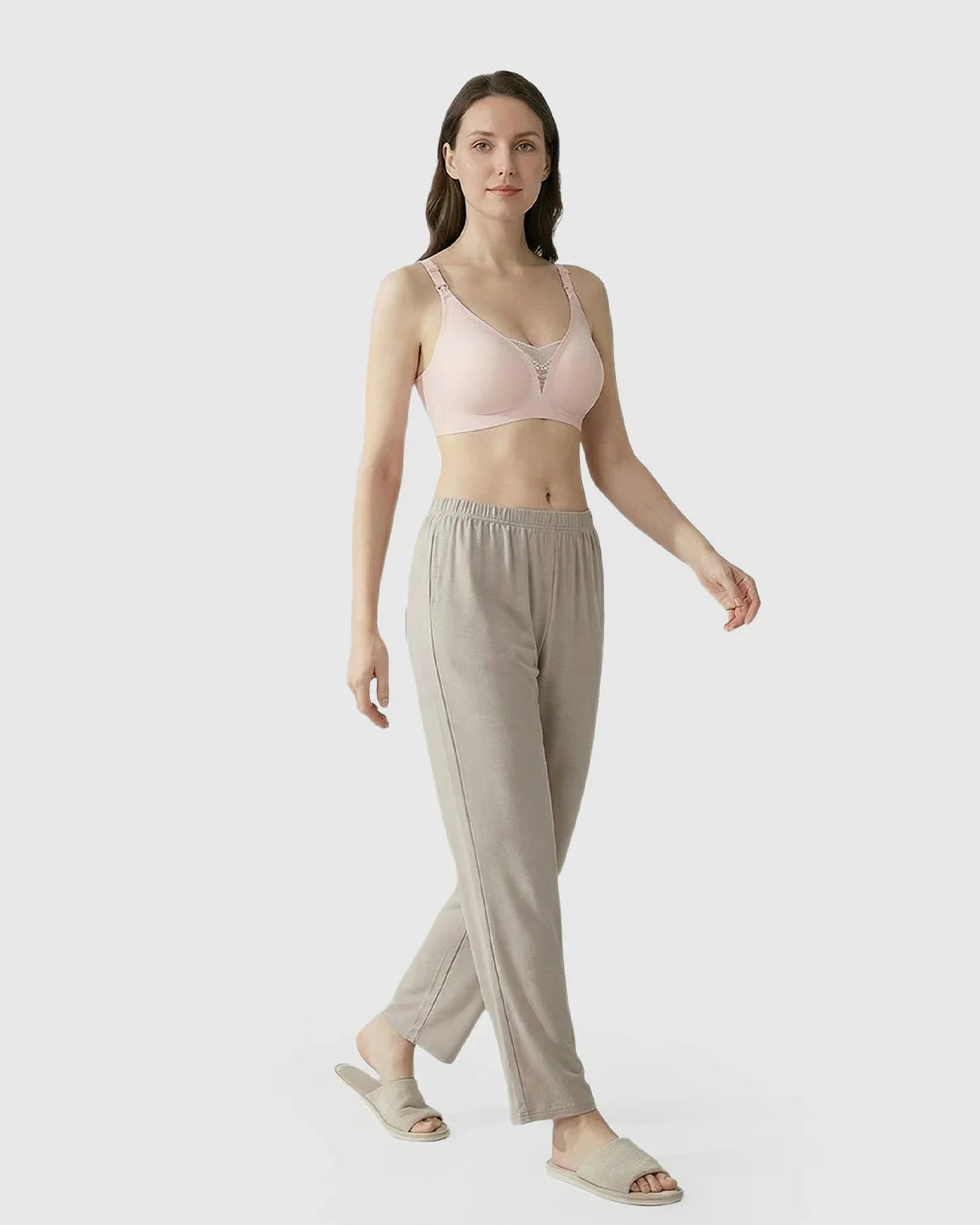 Bump Society – The Nursing Collection: Thin Mesh Jelly Strip Design Nursing Bra