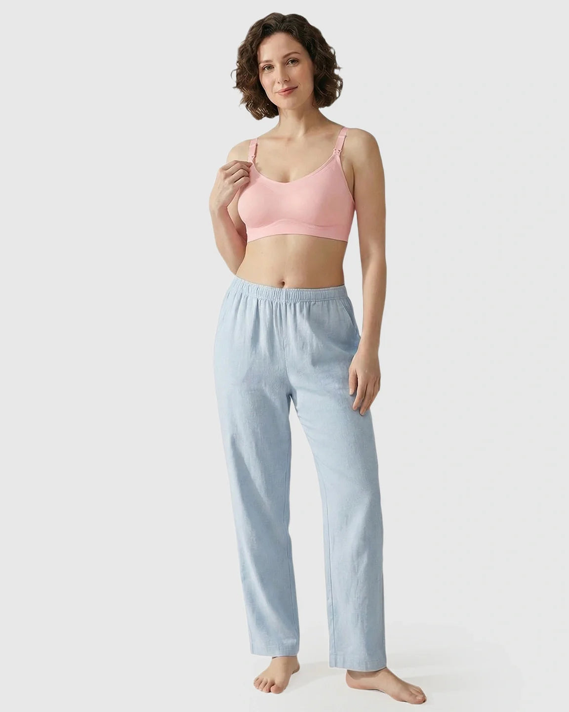 Bump Society – The Nursing Collection: Seamless Ice Silk Ultra-Thin Nursing Bra