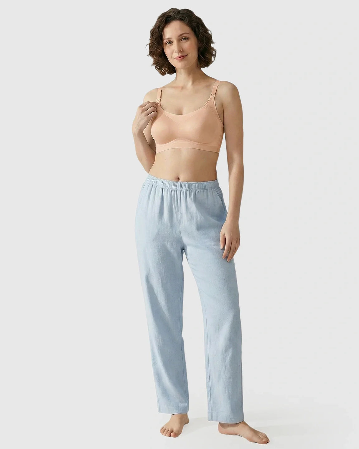 Bump Society – The Nursing Collection: Seamless Ice Silk Ultra-Thin Nursing Bra