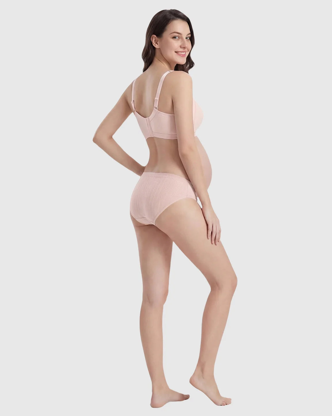 Bump Society – The Nursing Collection: Front-Open Ribbed V-Neck Nursing Bra