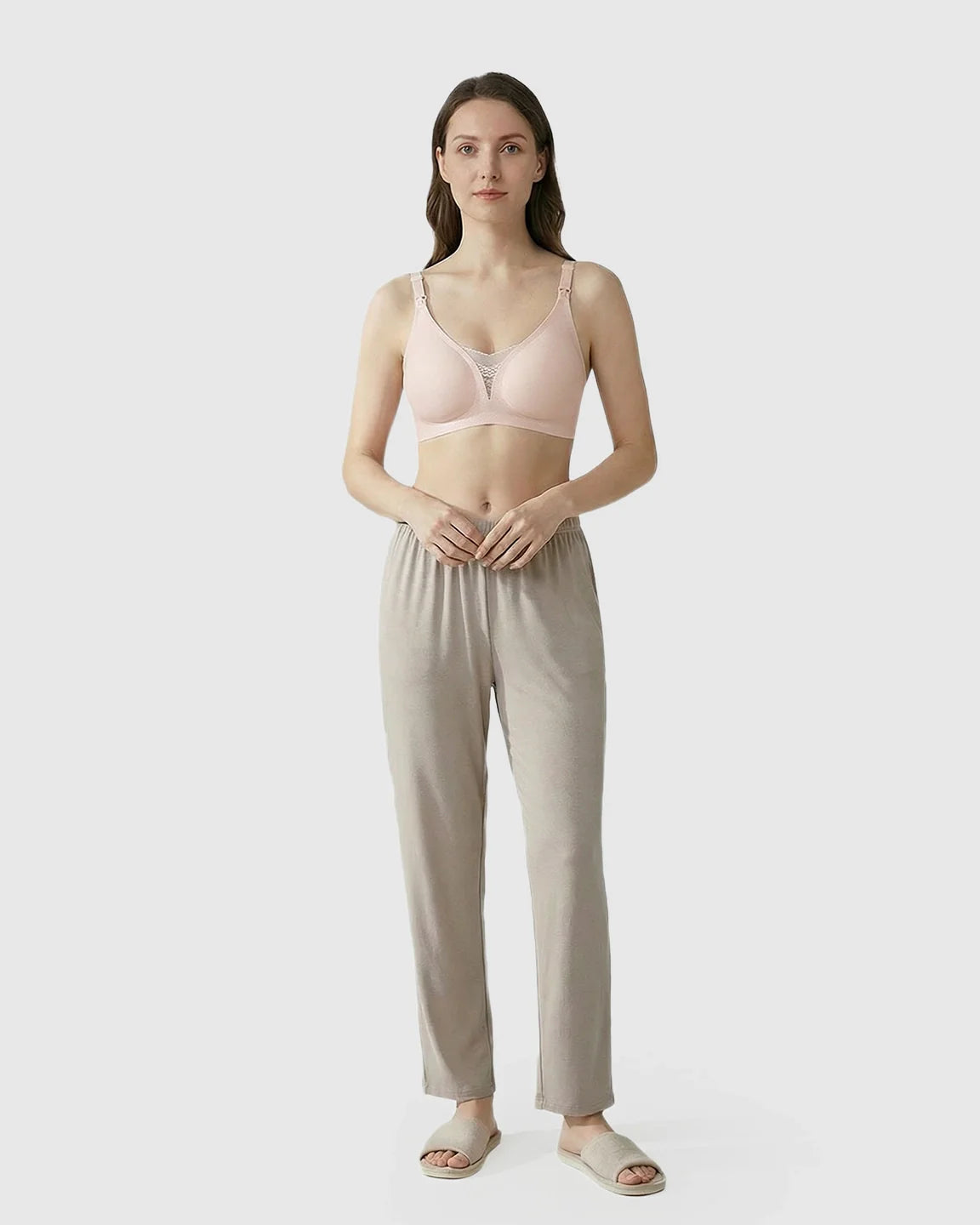 Bump Society – The Nursing Collection: Thin Mesh Jelly Strip Design Nursing Bra