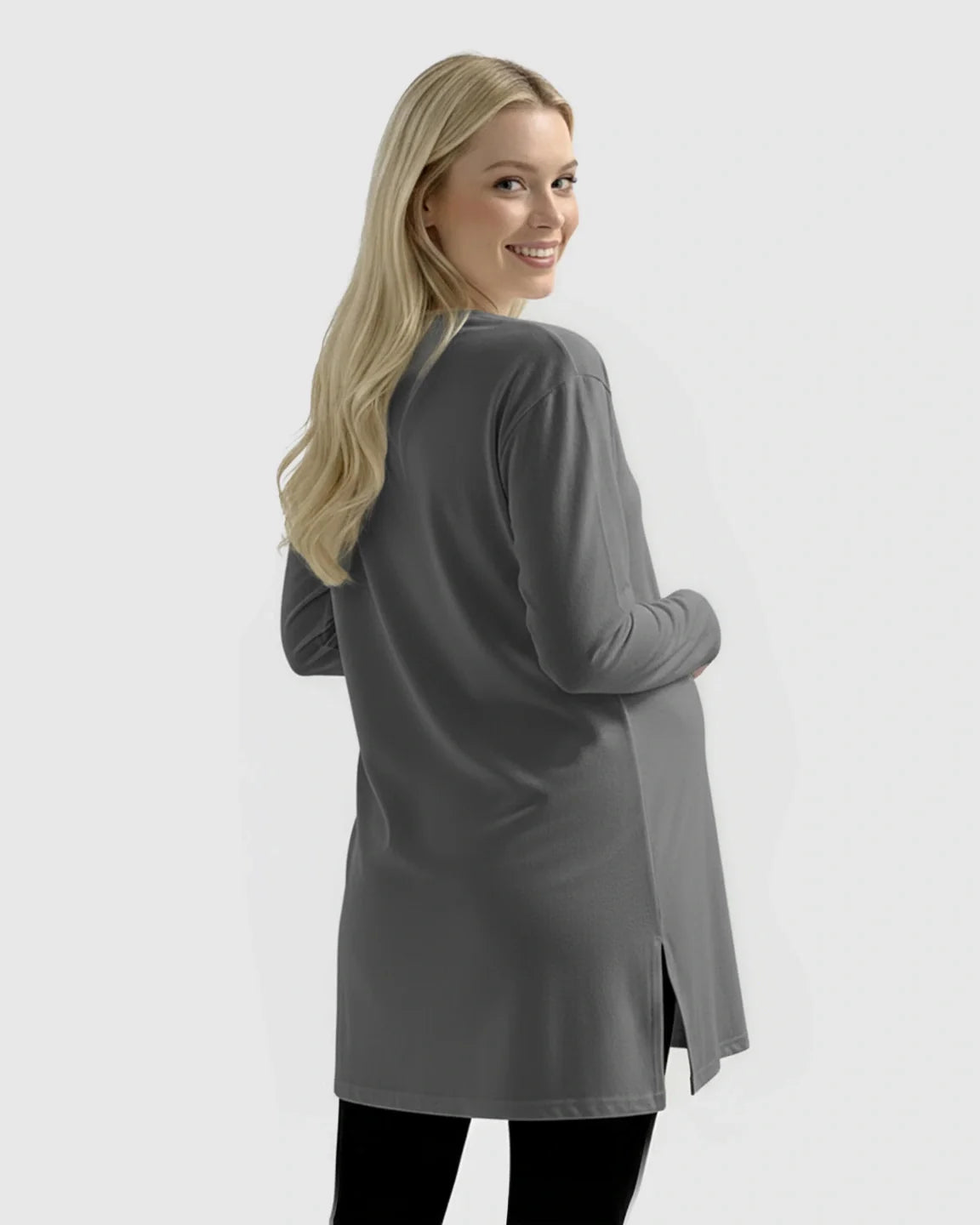 Bump Society – The Comfort Collection: Loose Fit Japanese Style Round Neck Maternity Top