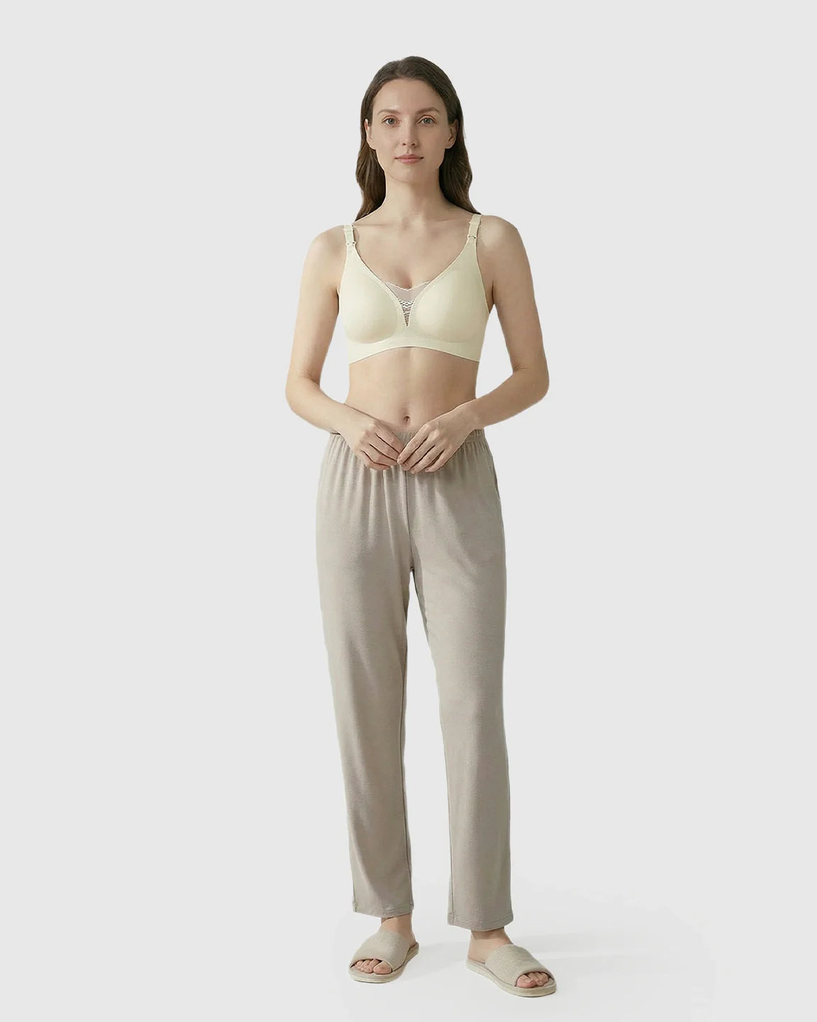 Bump Society – The Nursing Collection: Thin Mesh Jelly Strip Design Nursing Bra
