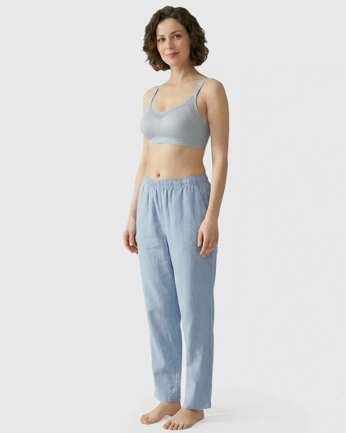 Bump Society – The Nursing Collection: Seamless Ice Silk Ultra-Thin Nursing Bra