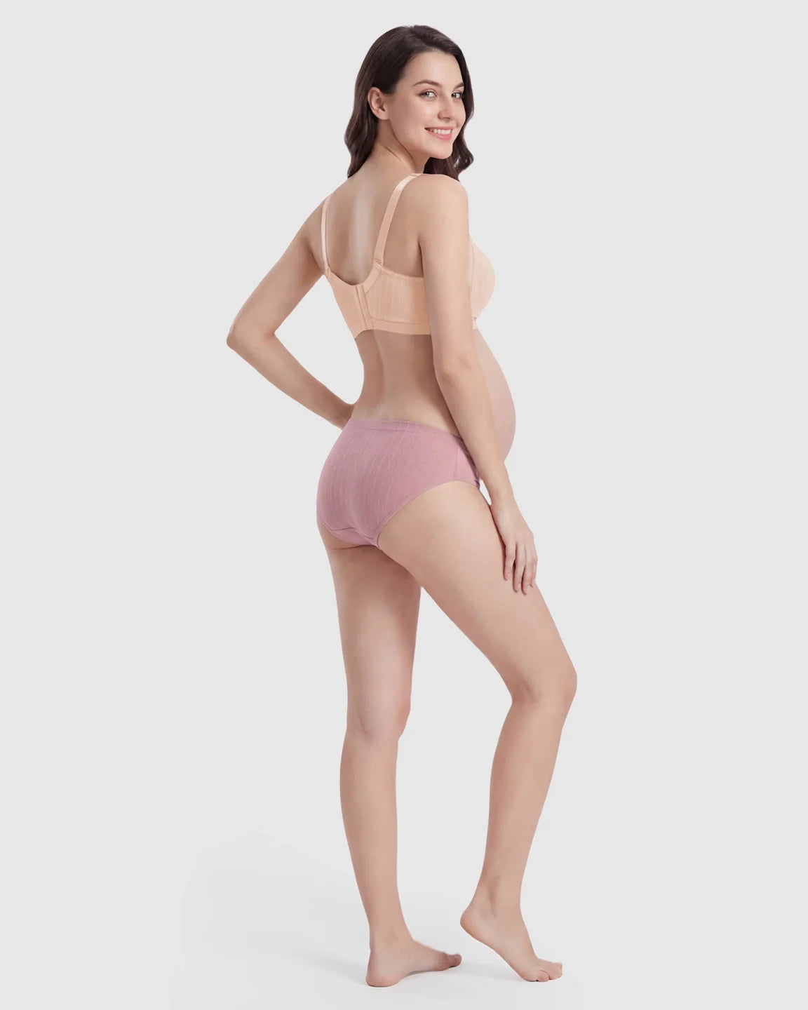 Bump Society – The Nursing Collection: Front-Open Ribbed V-Neck Nursing Bra