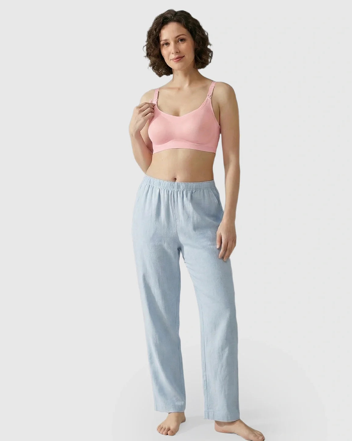 Bump Society – The Nursing Collection: Seamless Ice Silk Ultra-Thin Nursing Bra