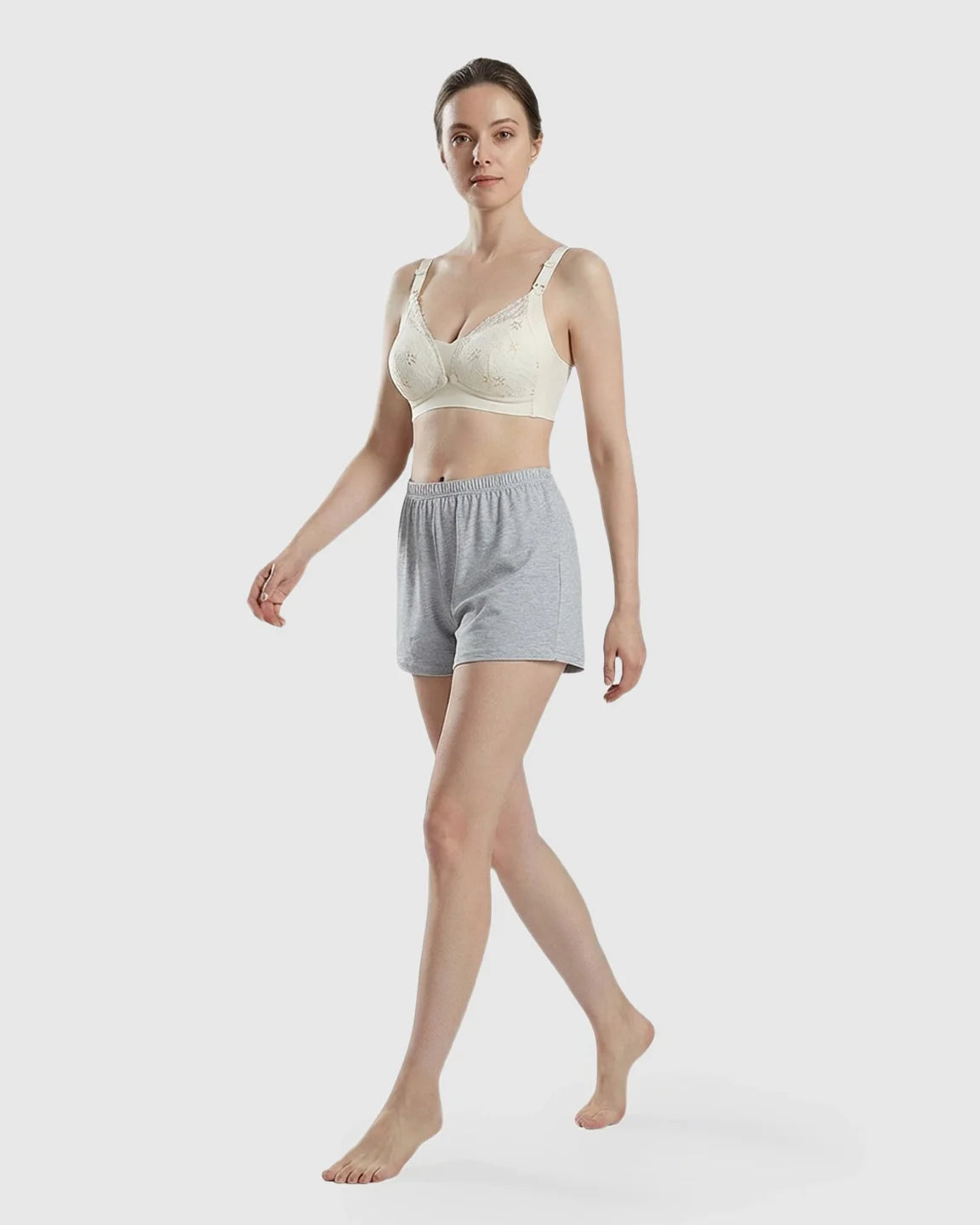 Bump Society – The Nursing Collection: Snap Front Lace-Pattern Nursing Bra