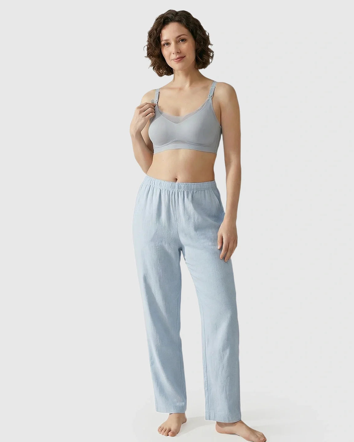 Bump Society – The Nursing Collection: Seamless Ice Silk Ultra-Thin Nursing Bra