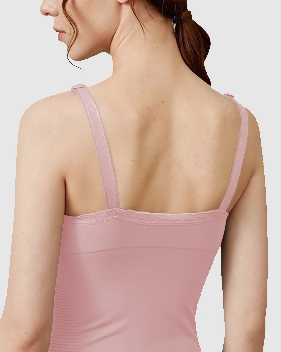 Bump Society – The Nursing Collection: Seamless Lace-Trim V-Neck Nursing Cami