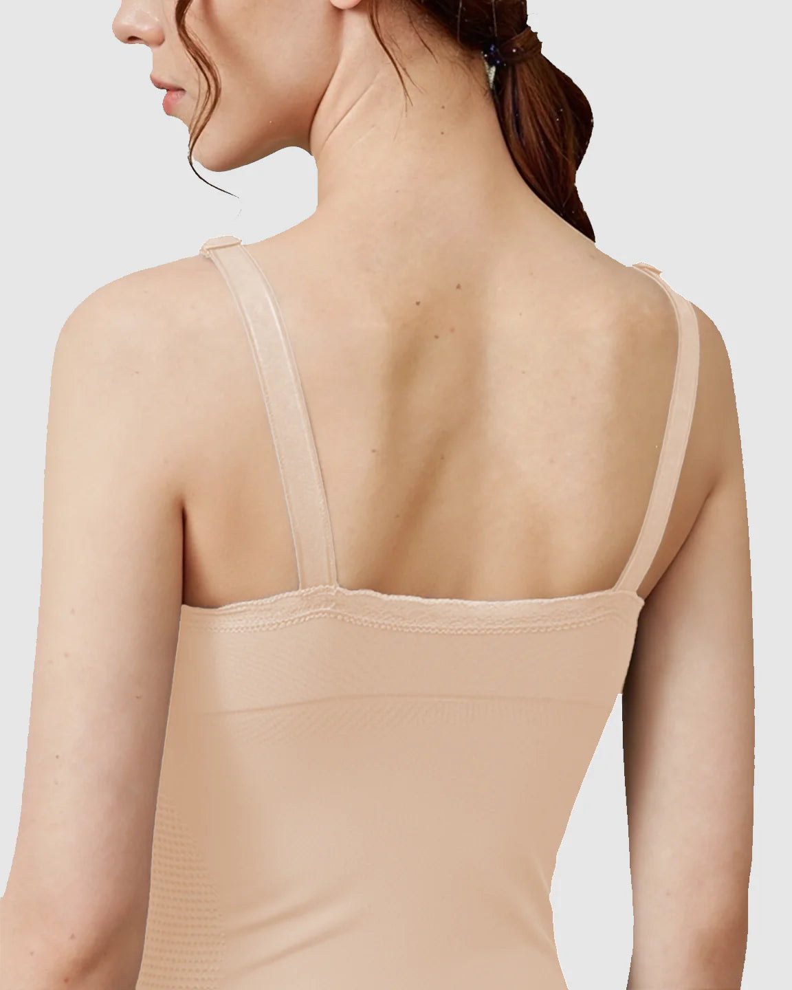 Bump Society – The Nursing Collection: Seamless Lace-Trim V-Neck Nursing Cami