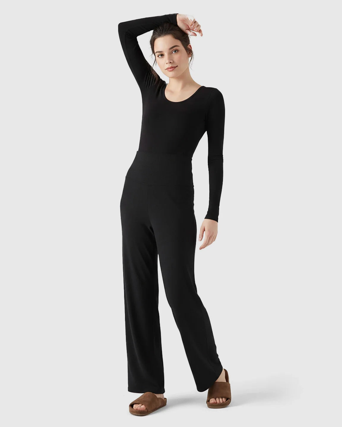 Bump Society – The Comfort Collection: Soft Fleece Wide Leg Maternity Pants