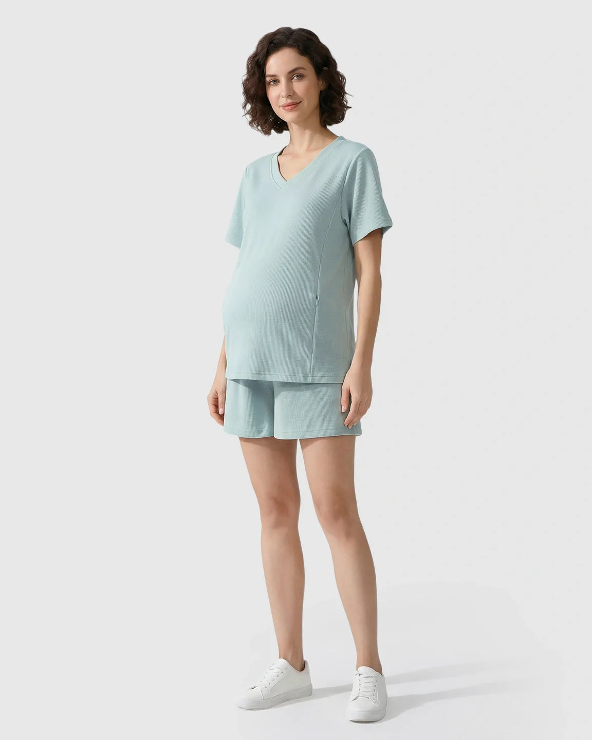 Bump Society – The Nursing Collection: Discreet-Zip Relaxed Nursing & Maternity Lounge Set