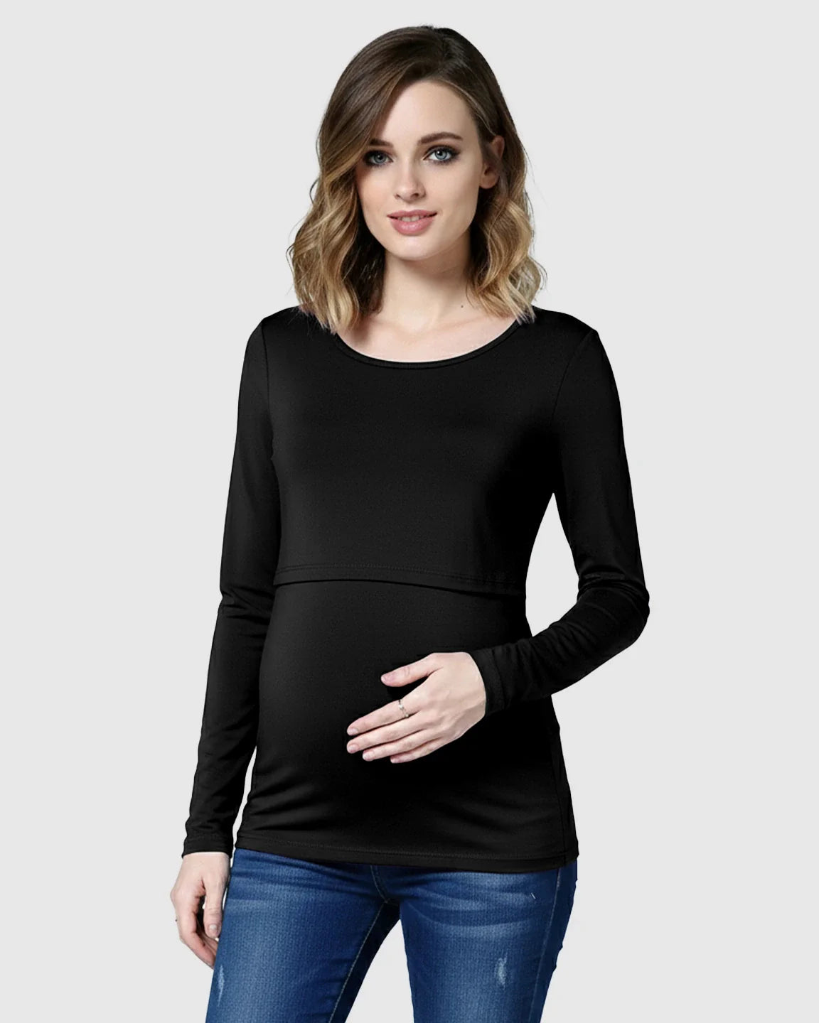 The Nursing Collection  Lift-Up Front Casual Maternity & Nursing Top
