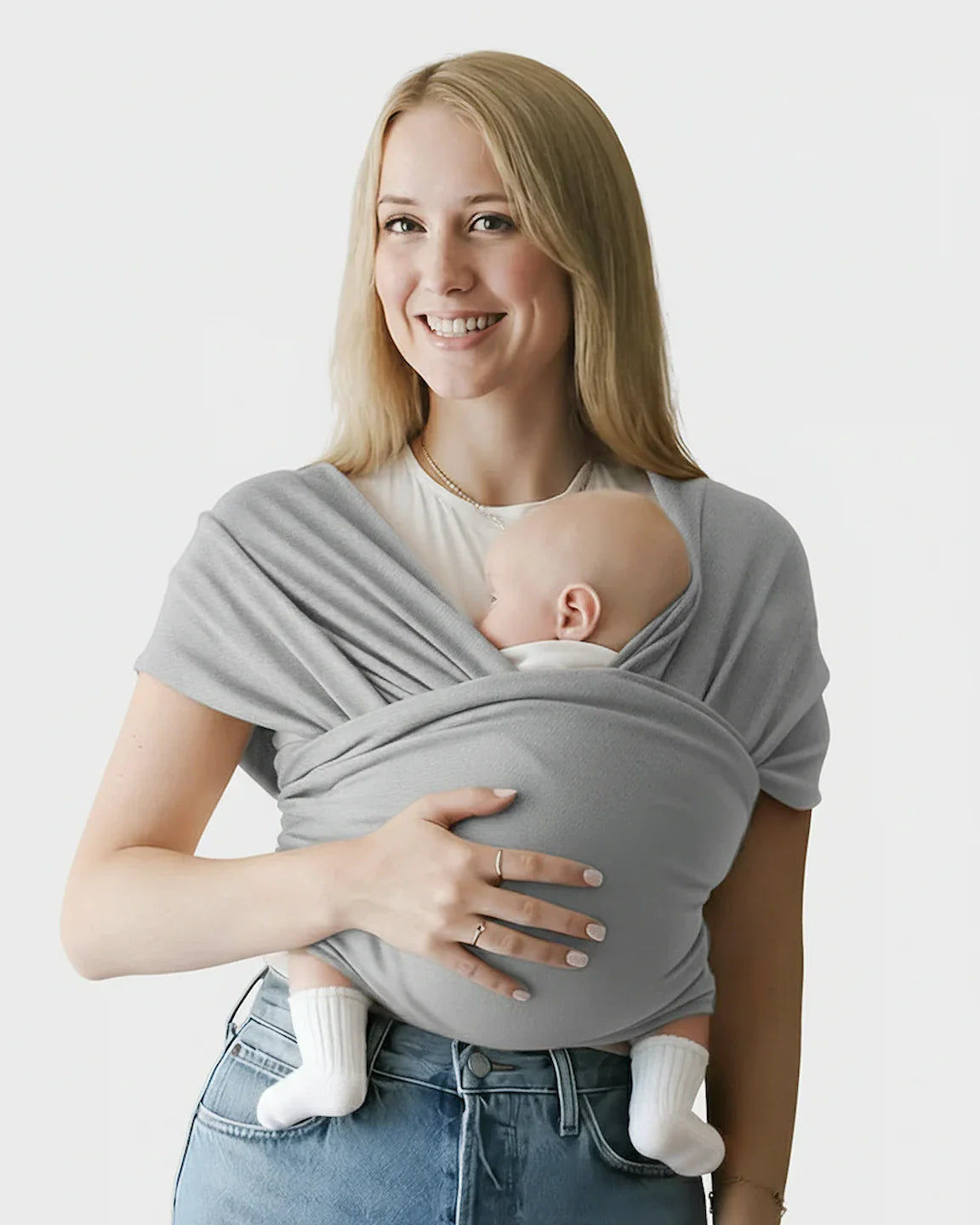 Bump Society – The Comfort Collection: Skin-to-Skin Adjustable Baby Wrap Carrier