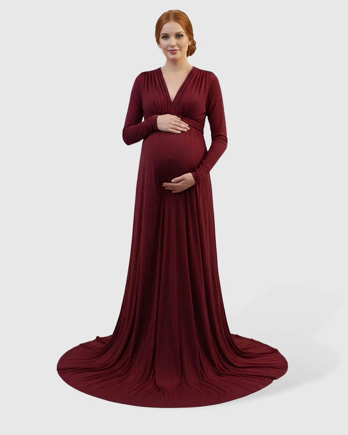 Bump Society – The Comfort Collection: Empire Waist Romantic Style Maternity Photography Gown