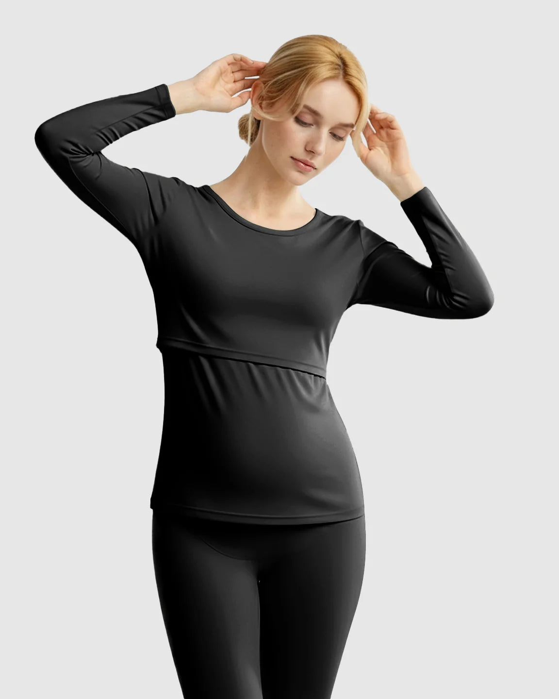 Bump Society – The Nursing Collection: Thick Cotton Nursing Maternity Pajama Set