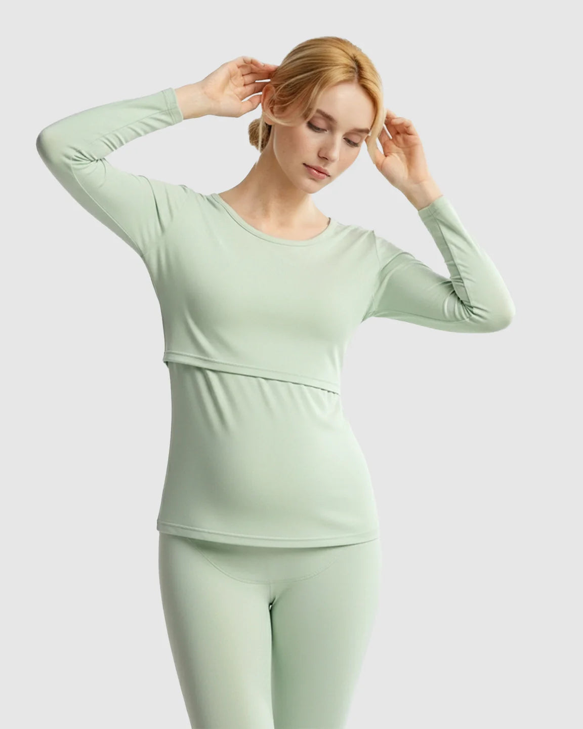 Bump Society – The Nursing Collection: Thick Cotton Nursing Maternity Pajama Set