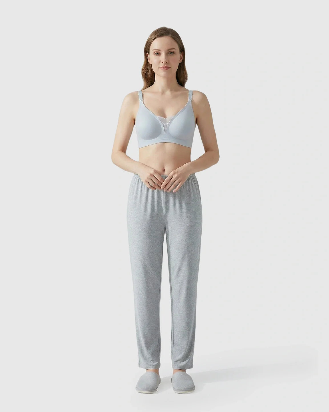 Bump Society – The Nursing Collection: Thin Mesh Jelly Strip Design Nursing Bra