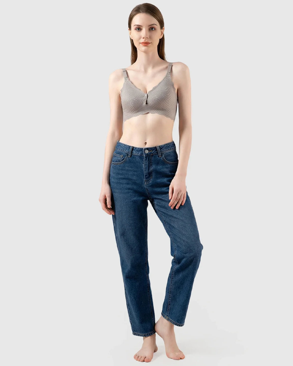 Bump Society – The Nursing Collection: Dual Clasp Seamless Maternity Nursing Bra