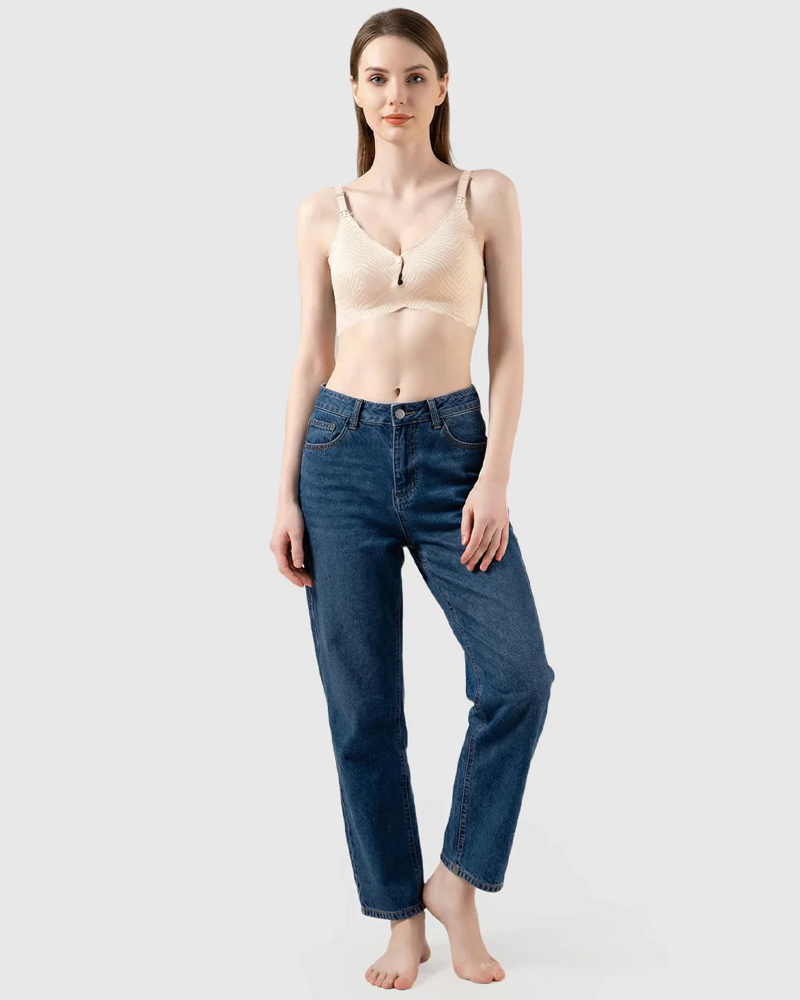 Bump Society – The Nursing Collection: Dual Clasp Seamless Maternity Nursing Bra