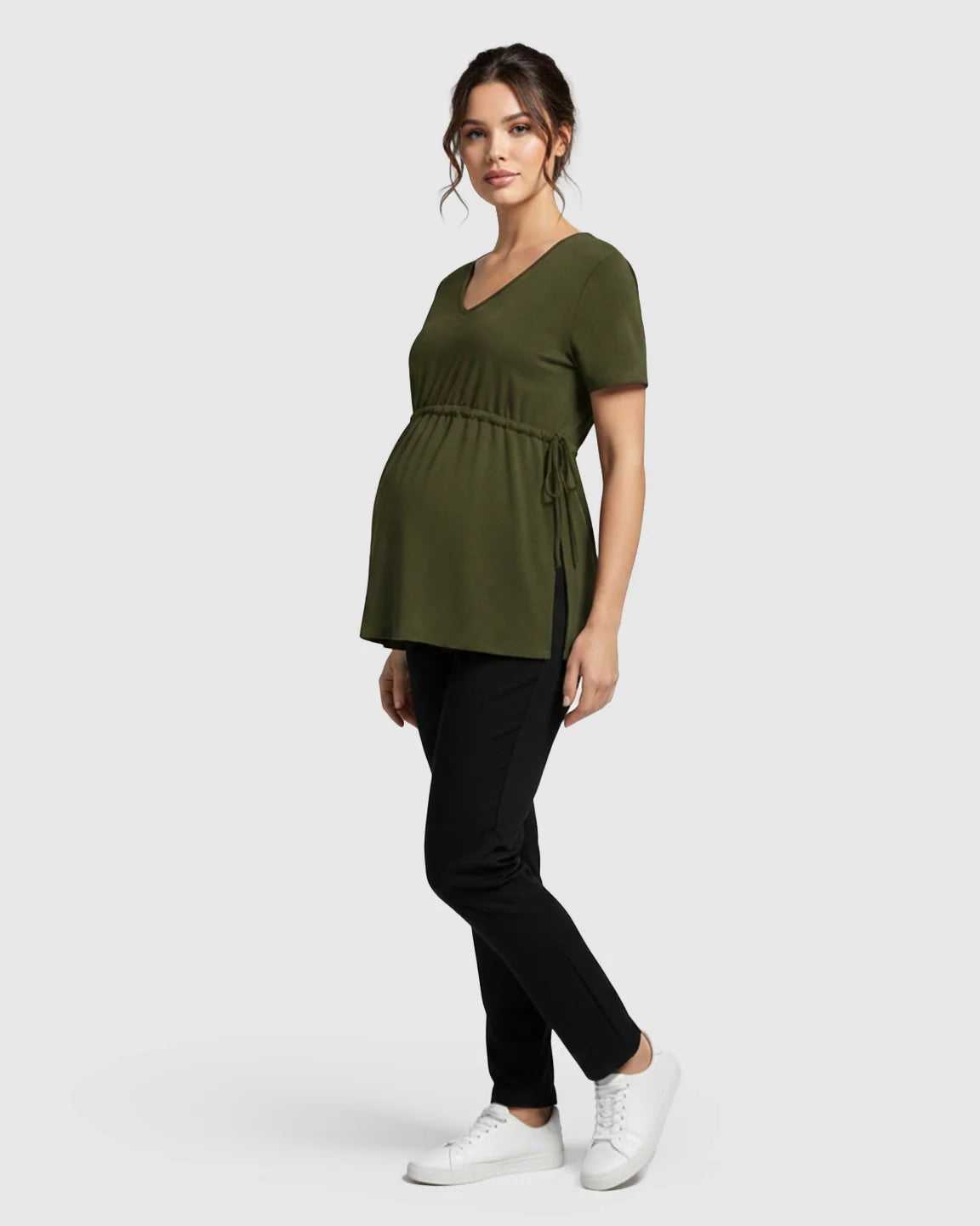 Bump Society – The Comfort Collection: Elastic-Waist Babydoll Maternity Top