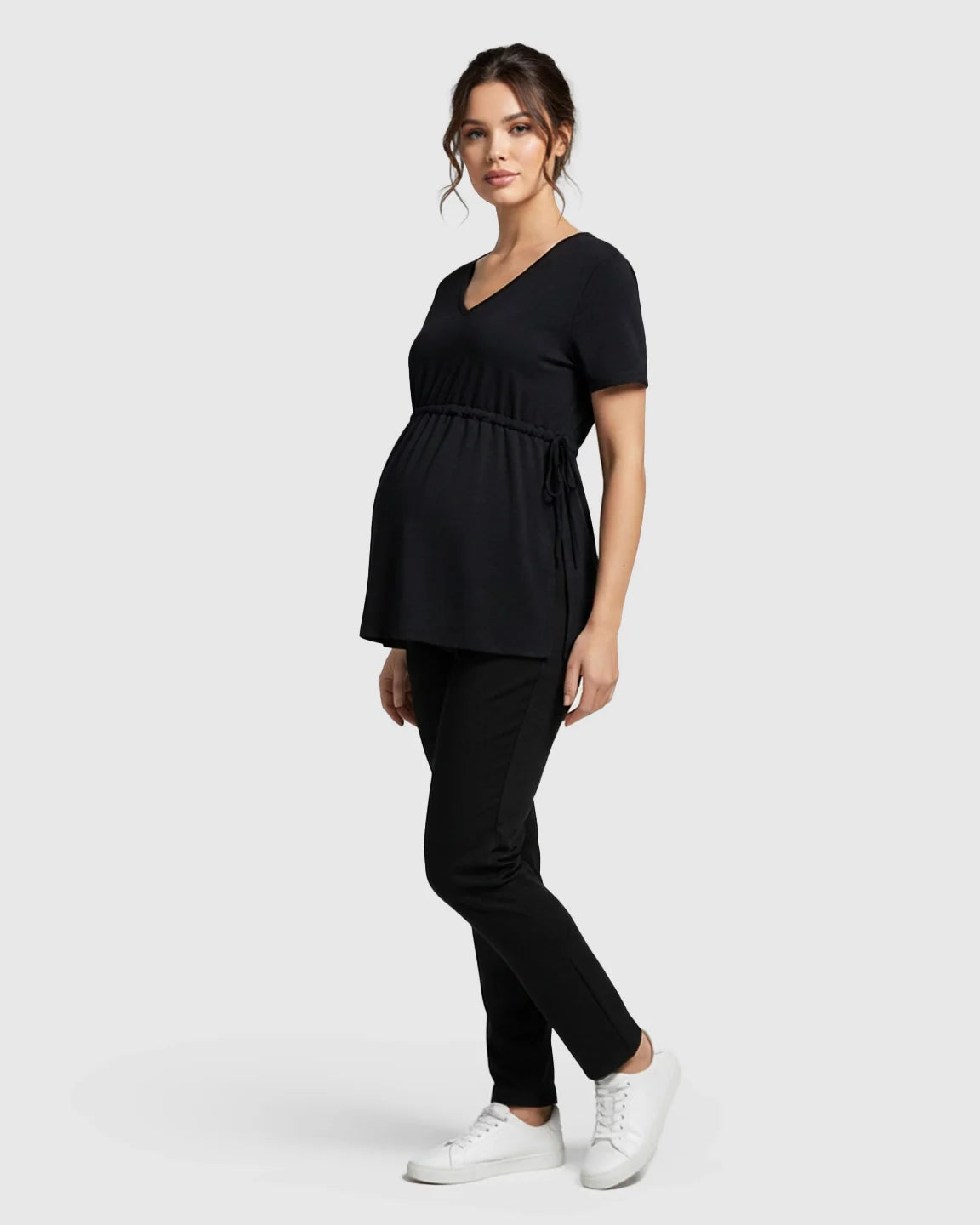 Bump Society – The Comfort Collection: Elastic-Waist Babydoll Maternity Top