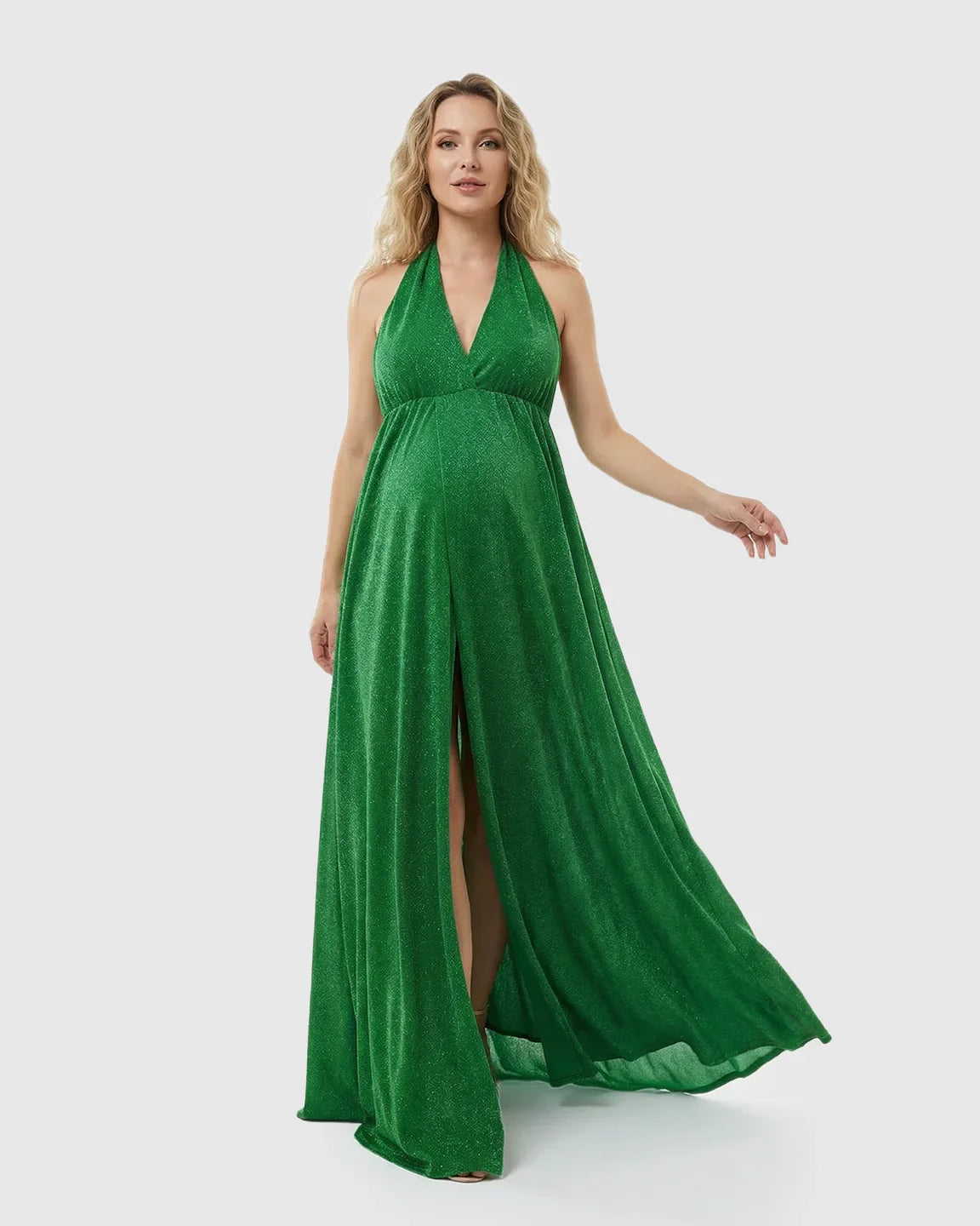 Bump Society – The Comfort Collection: Tie-Back Flowing Maternity Evening Gown