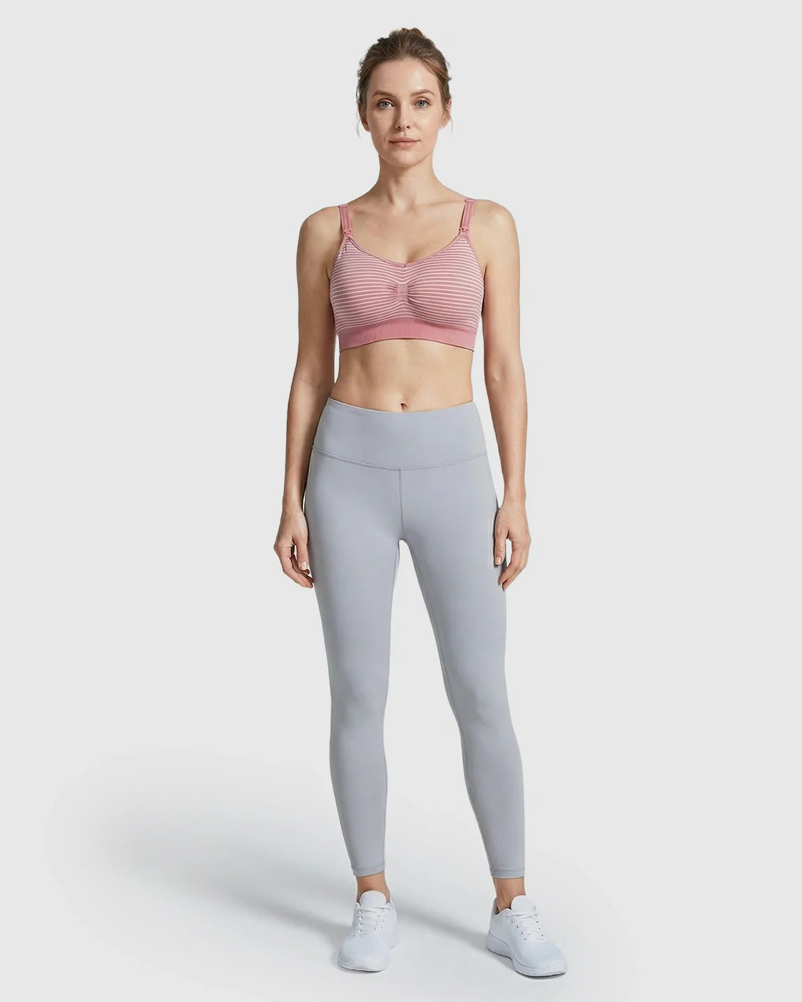 Bump Society – The Nursing Collection: Striped Seamless Maternity Nursing Bra