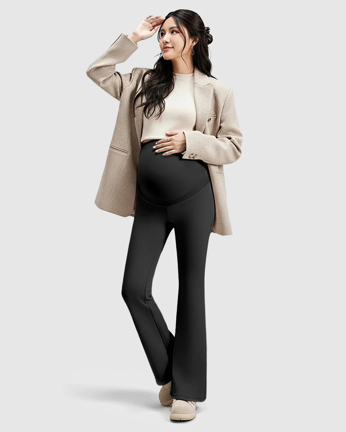 The Support Collection  High-Waist Belly Support Maternity Pants