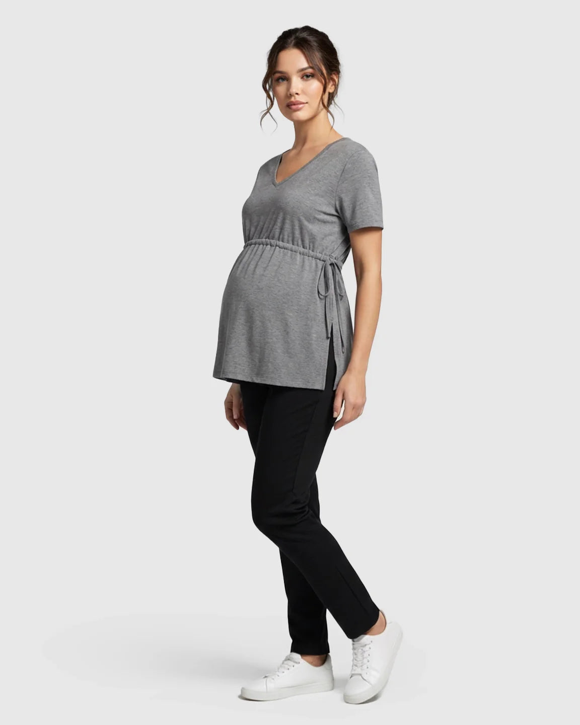 Bump Society – The Comfort Collection: Elastic-Waist Babydoll Maternity Top