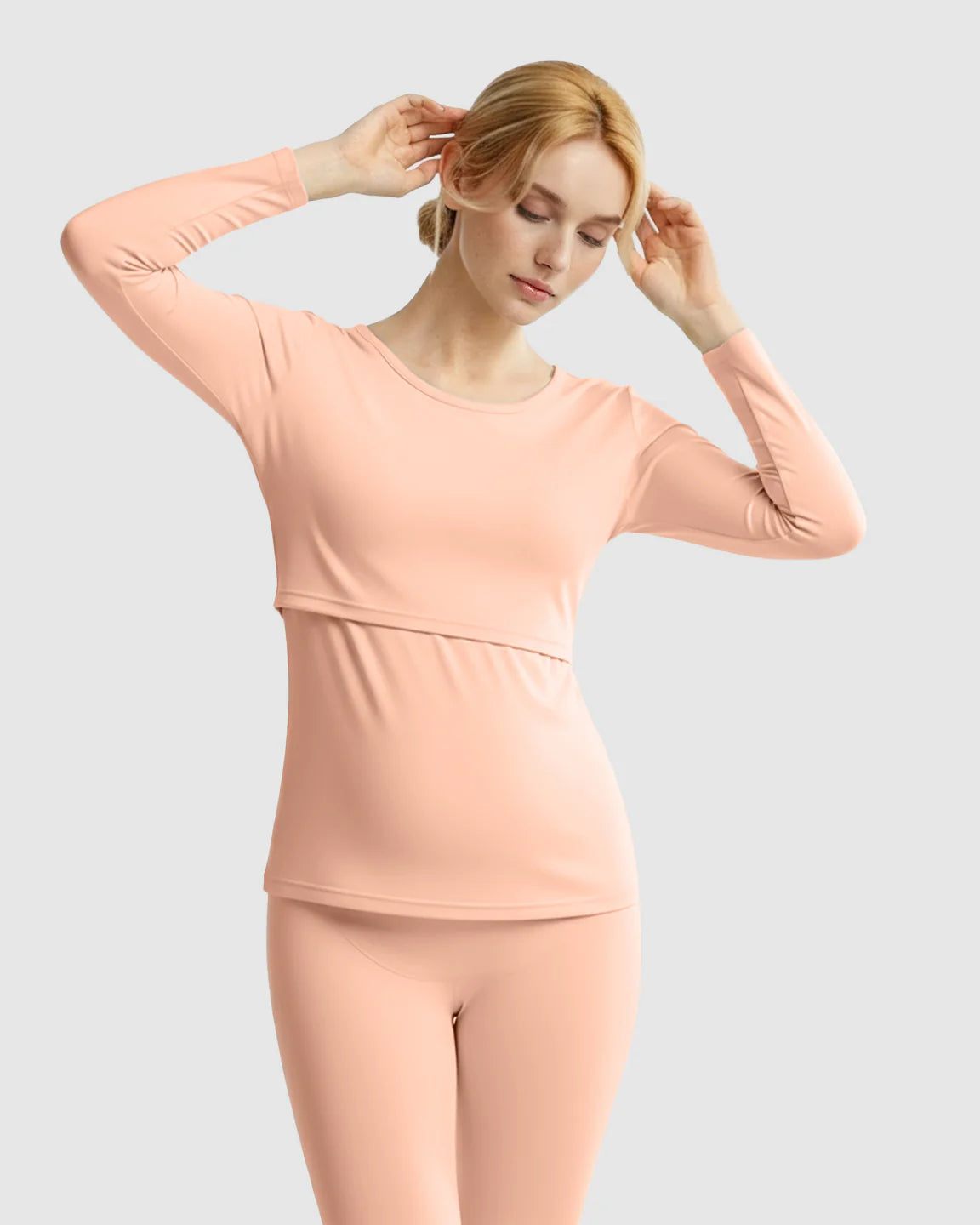 Bump Society – The Nursing Collection: Thick Cotton Nursing Maternity Pajama Set