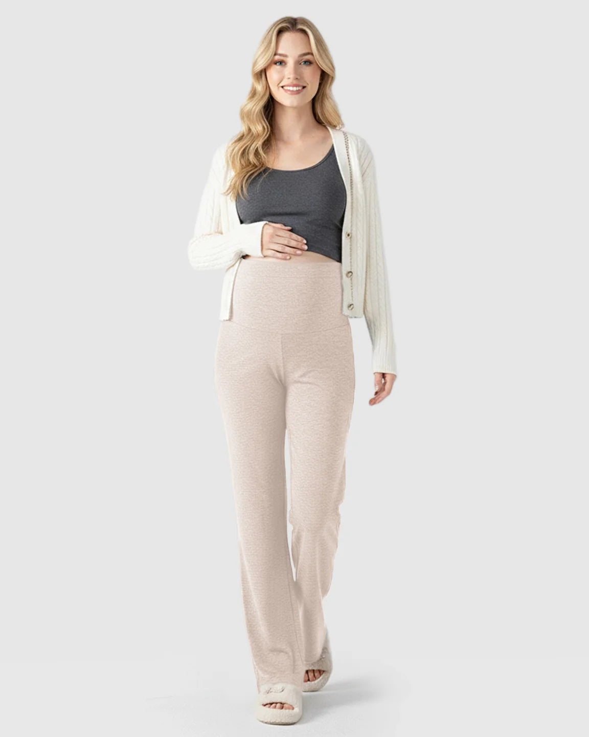 Bump Society – The Support Collection: Wide-Leg Flowy Support Maternity Pants