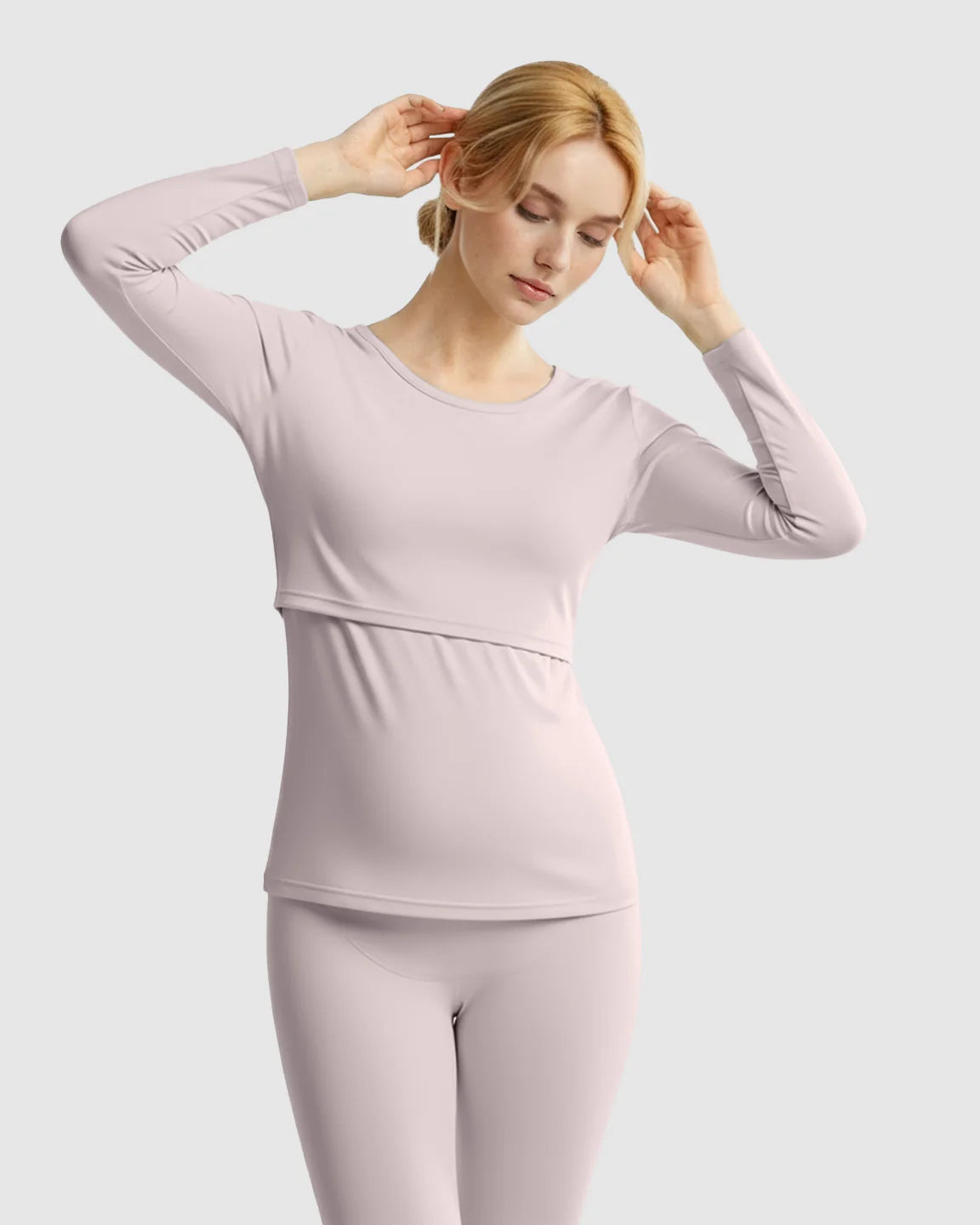 Bump Society – The Nursing Collection: Thick Cotton Nursing Maternity Pajama Set