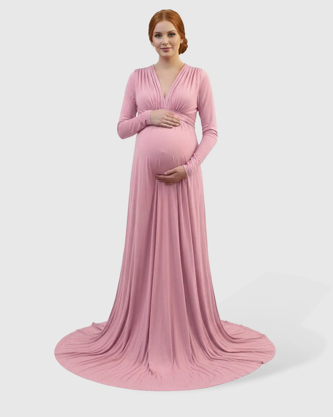 Bump Society – The Comfort Collection: Empire Waist Romantic Style Maternity Photography Gown