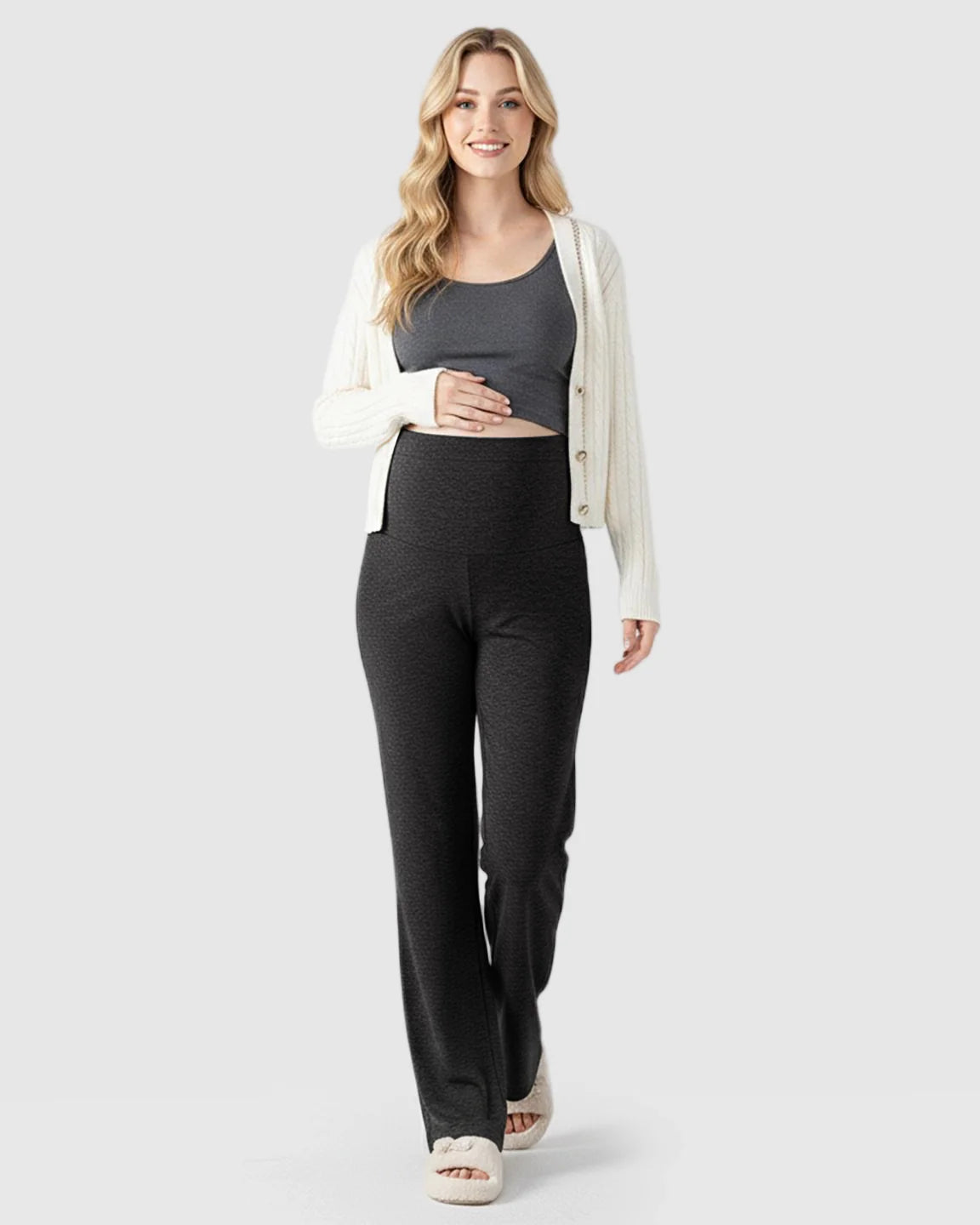 Bump Society – The Support Collection: Wide-Leg Flowy Support Maternity Pants