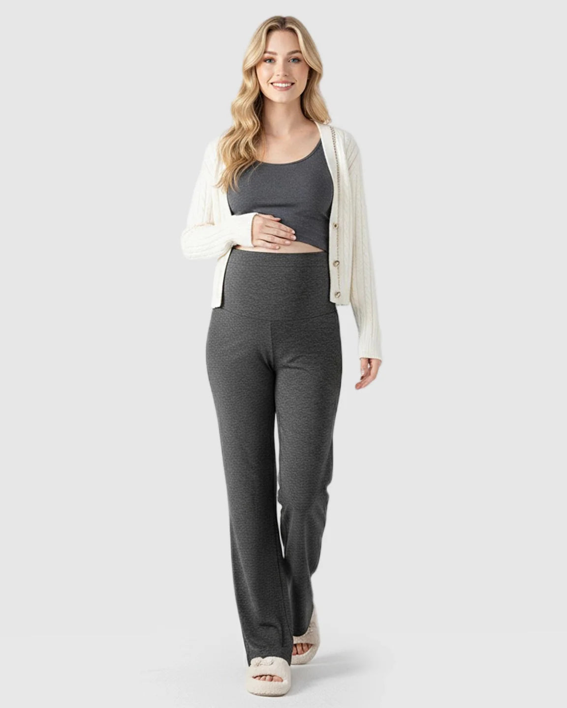 Bump Society – The Support Collection: Wide-Leg Flowy Support Maternity Pants