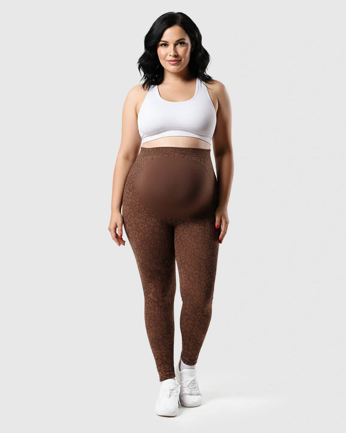 Bump Society – The Comfort Collection: High-waisted Printed Maternity Leggings