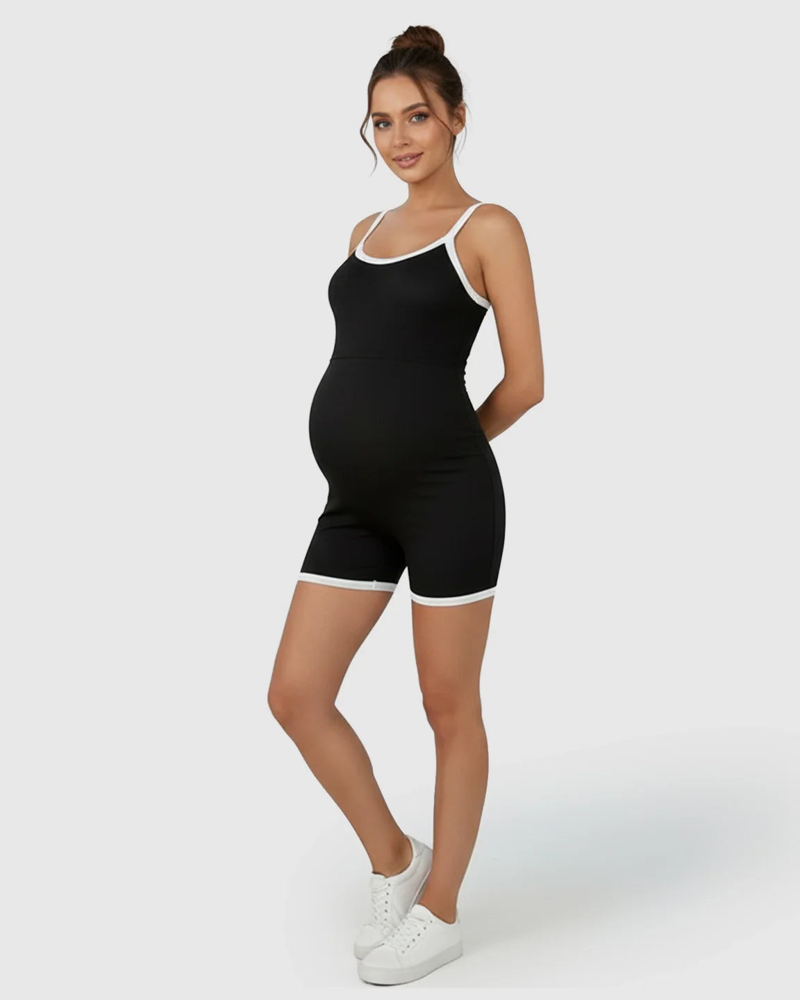 Bump Society – The Comfort Collection: Contrast Trim Slim Fit Maternity Activewear