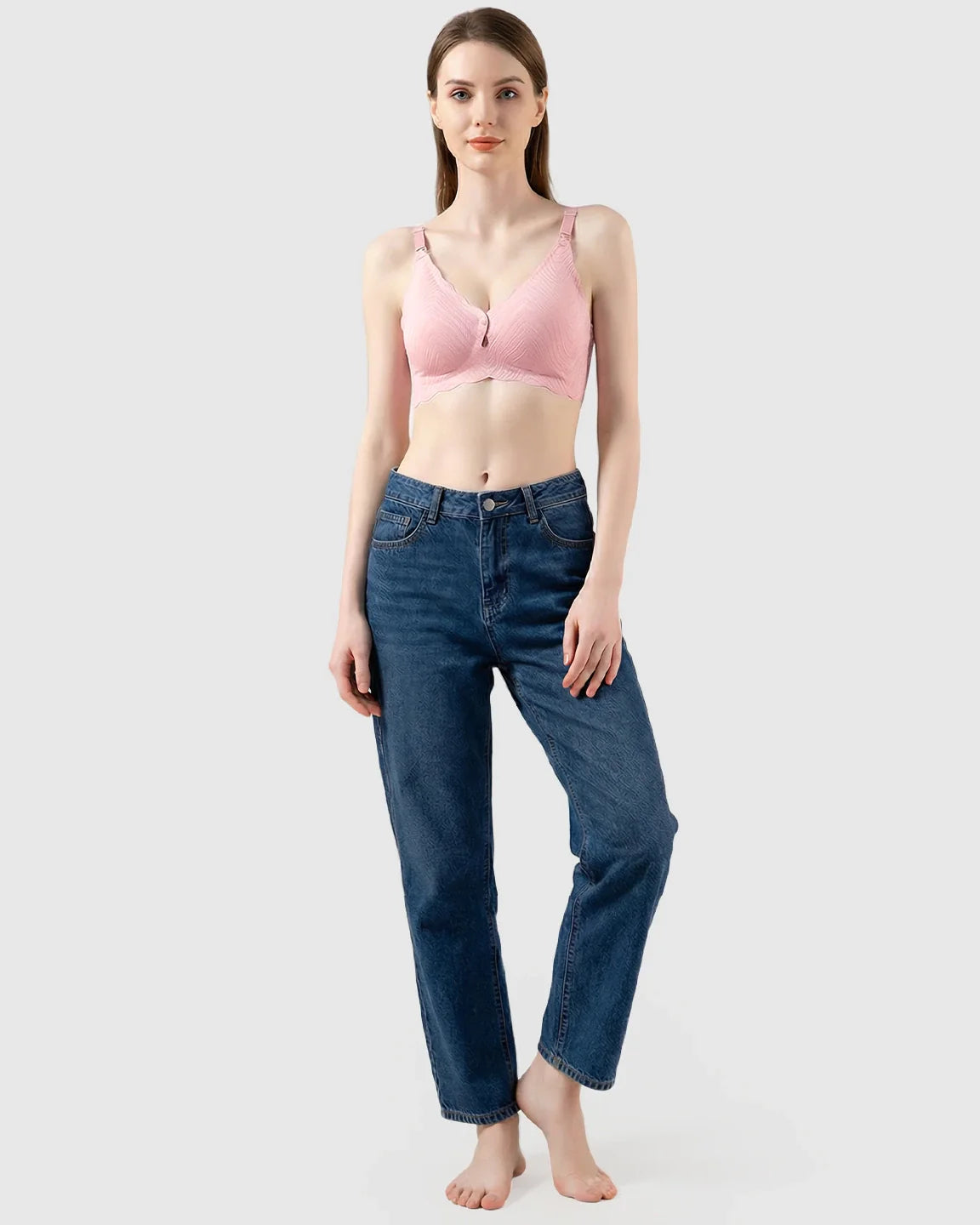Bump Society – The Nursing Collection: Dual Clasp Seamless Maternity Nursing Bra