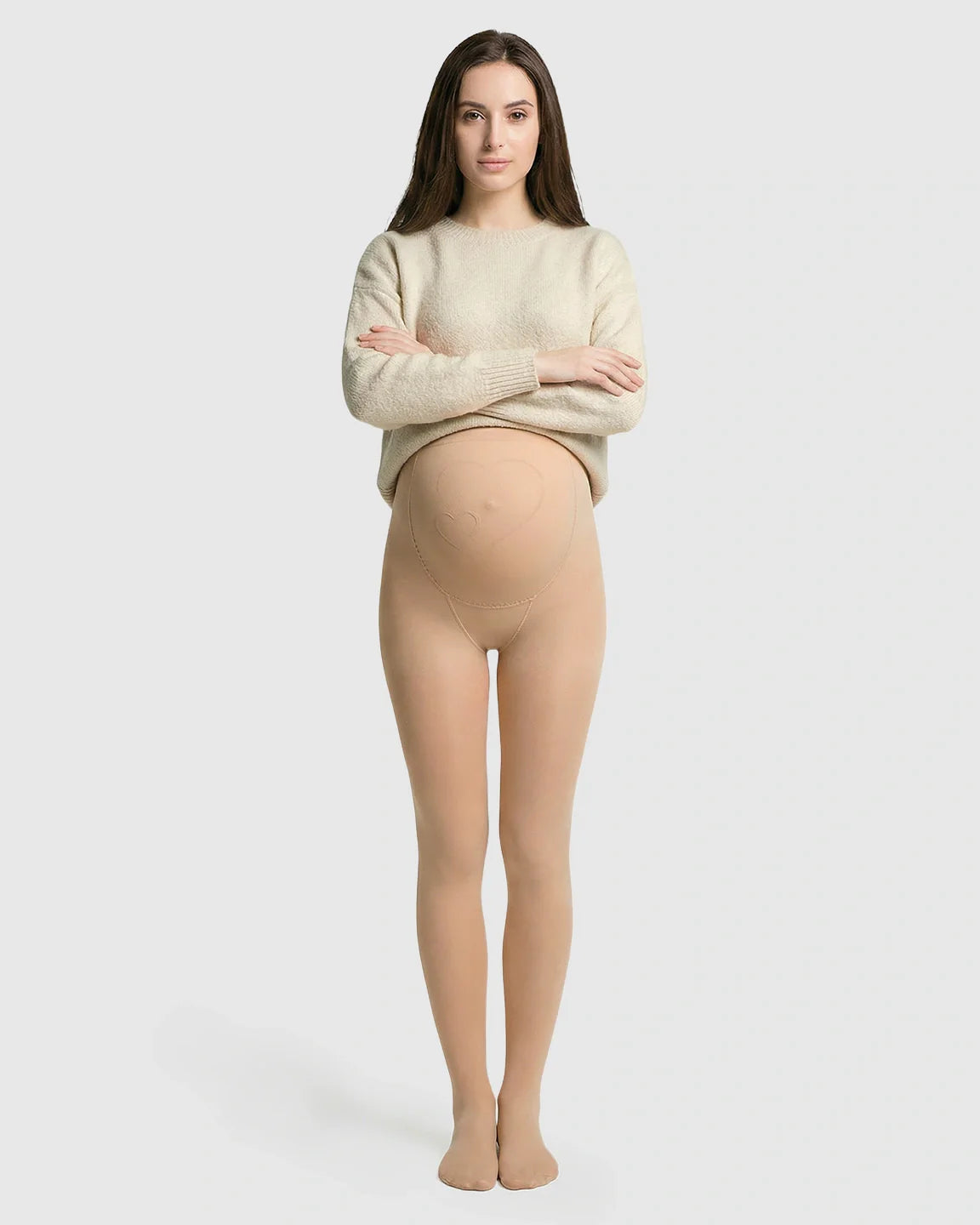 Bump Society – The Support Collection: High-Waist Belly Support Footless Design Maternity Leggings