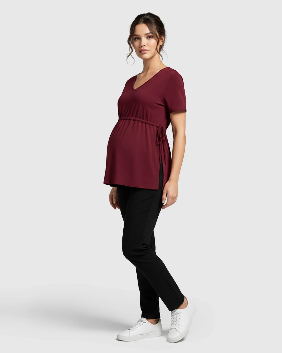 Bump Society – The Comfort Collection: Elastic-Waist Babydoll Maternity Top