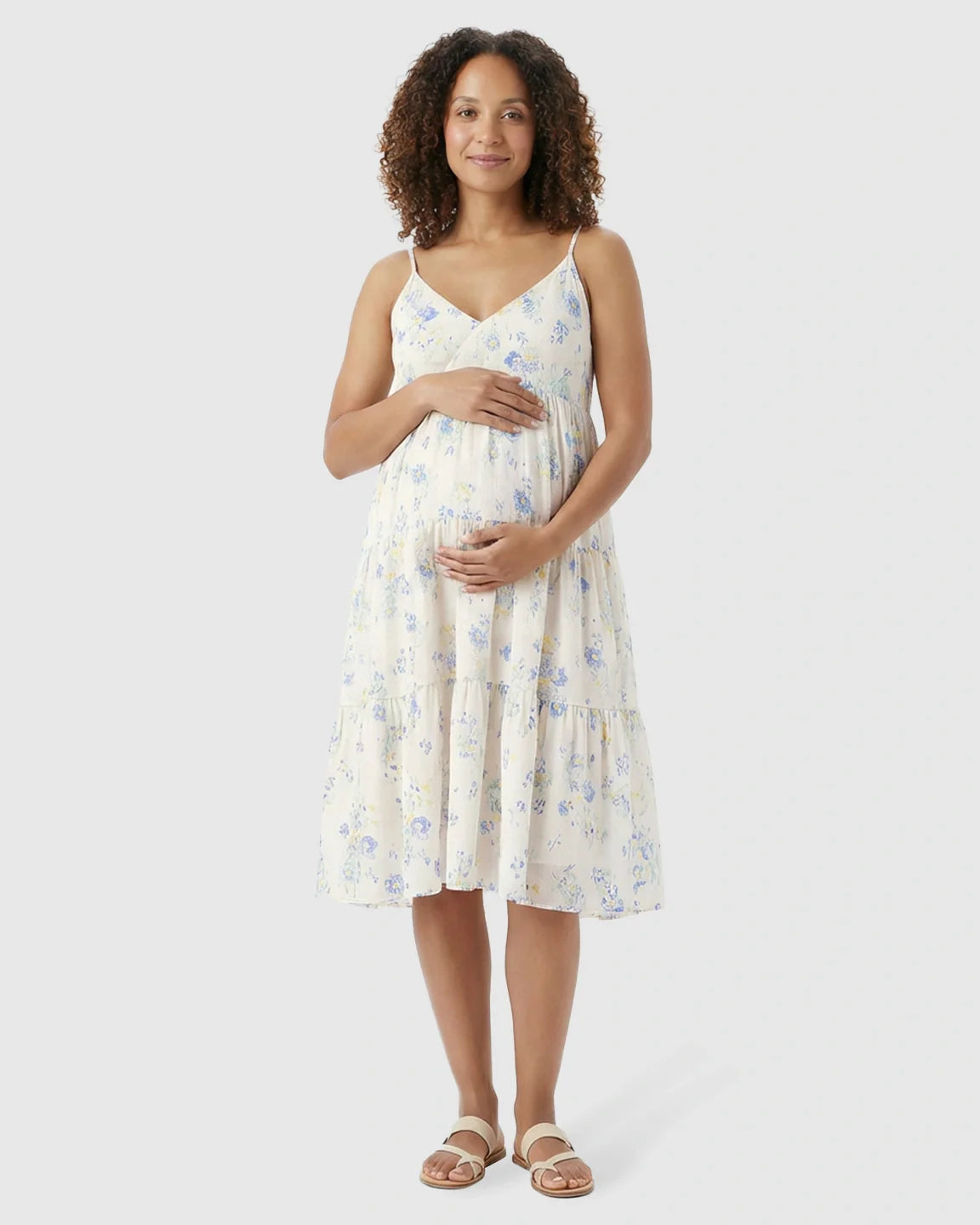 Bump Society – The Nursing Collection: Spaghetti Strapped Flowing Nursing Dress