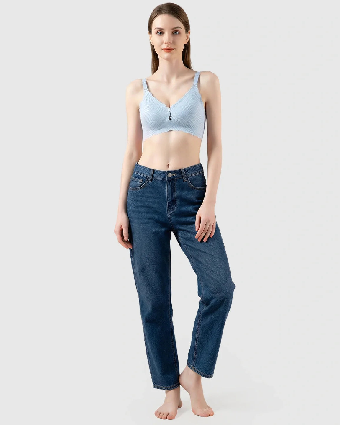 Bump Society – The Nursing Collection: Dual Clasp Seamless Maternity Nursing Bra