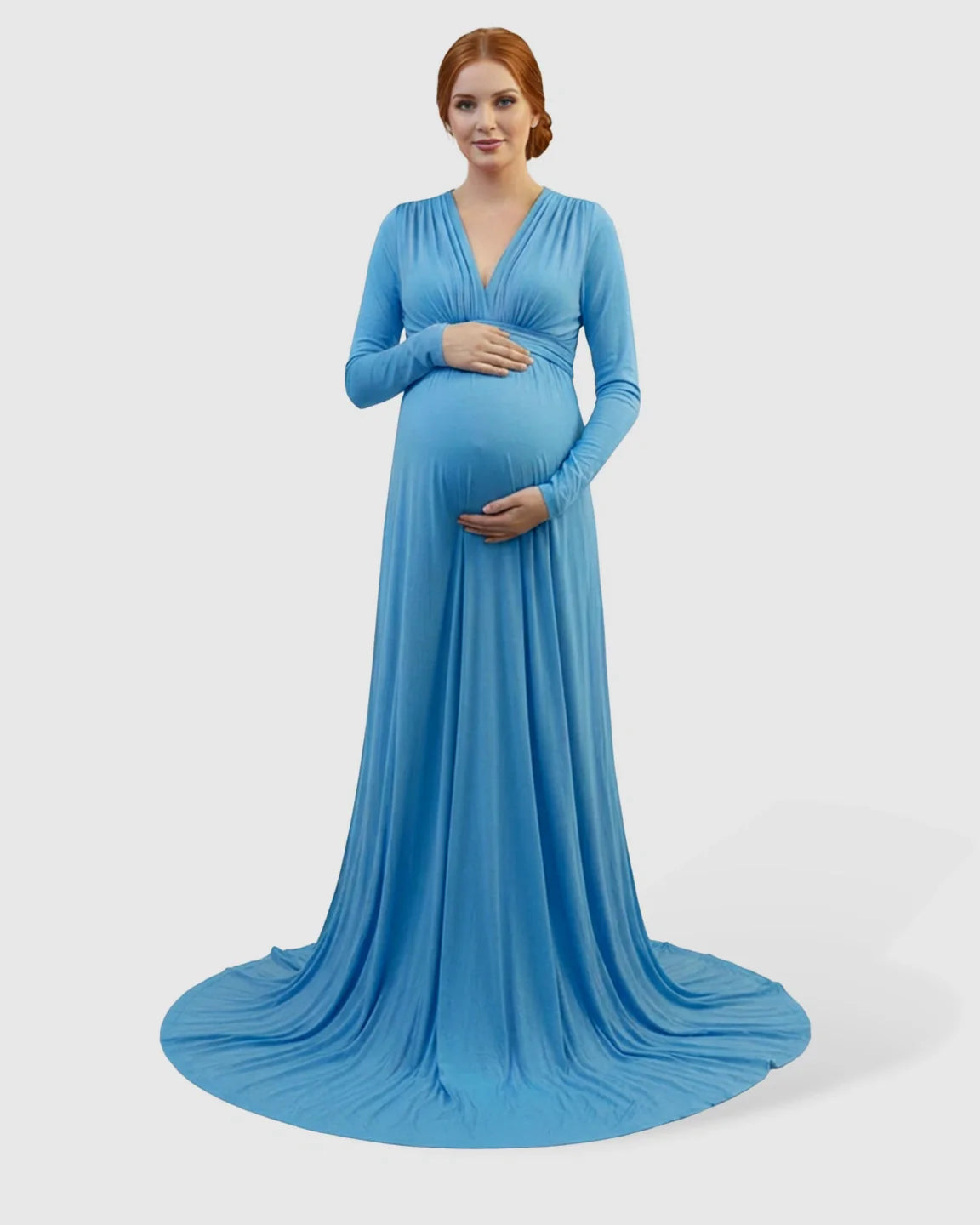 Bump Society – The Comfort Collection: Empire Waist Romantic Style Maternity Photography Gown