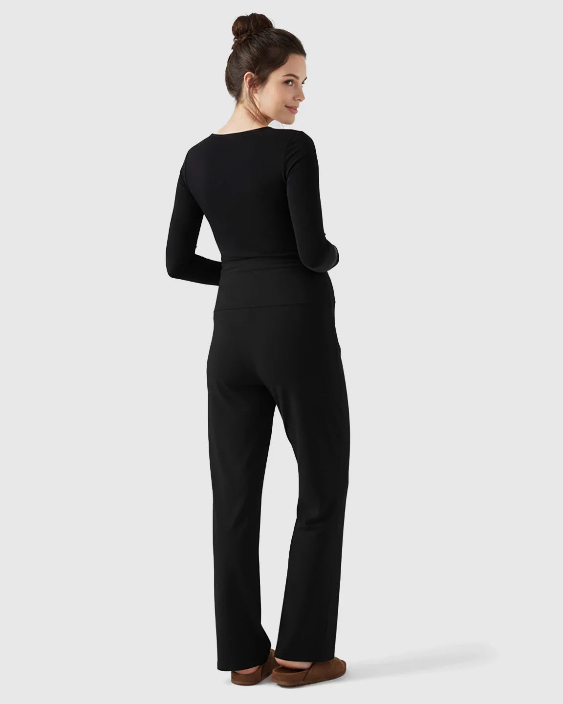 Bump Society – The Comfort Collection: Soft Fleece Wide Leg Maternity Pants