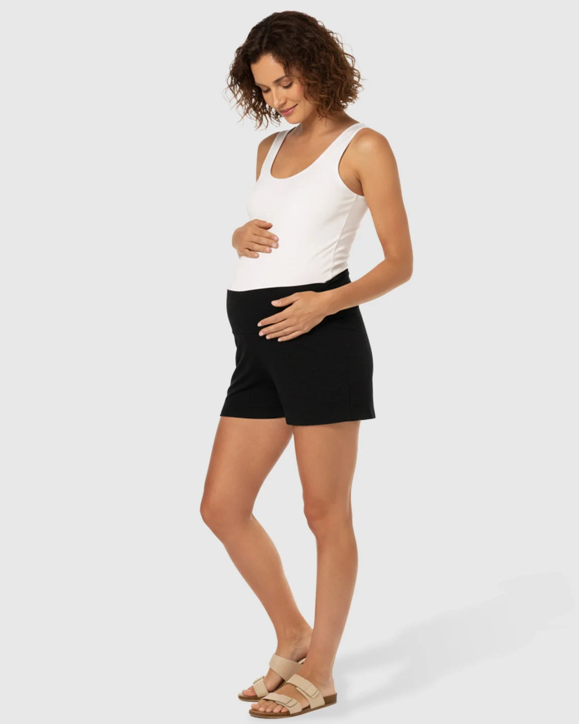 Bump Society – The Comfort Collection: High Rise Relaxed Fit Maternity Shorts