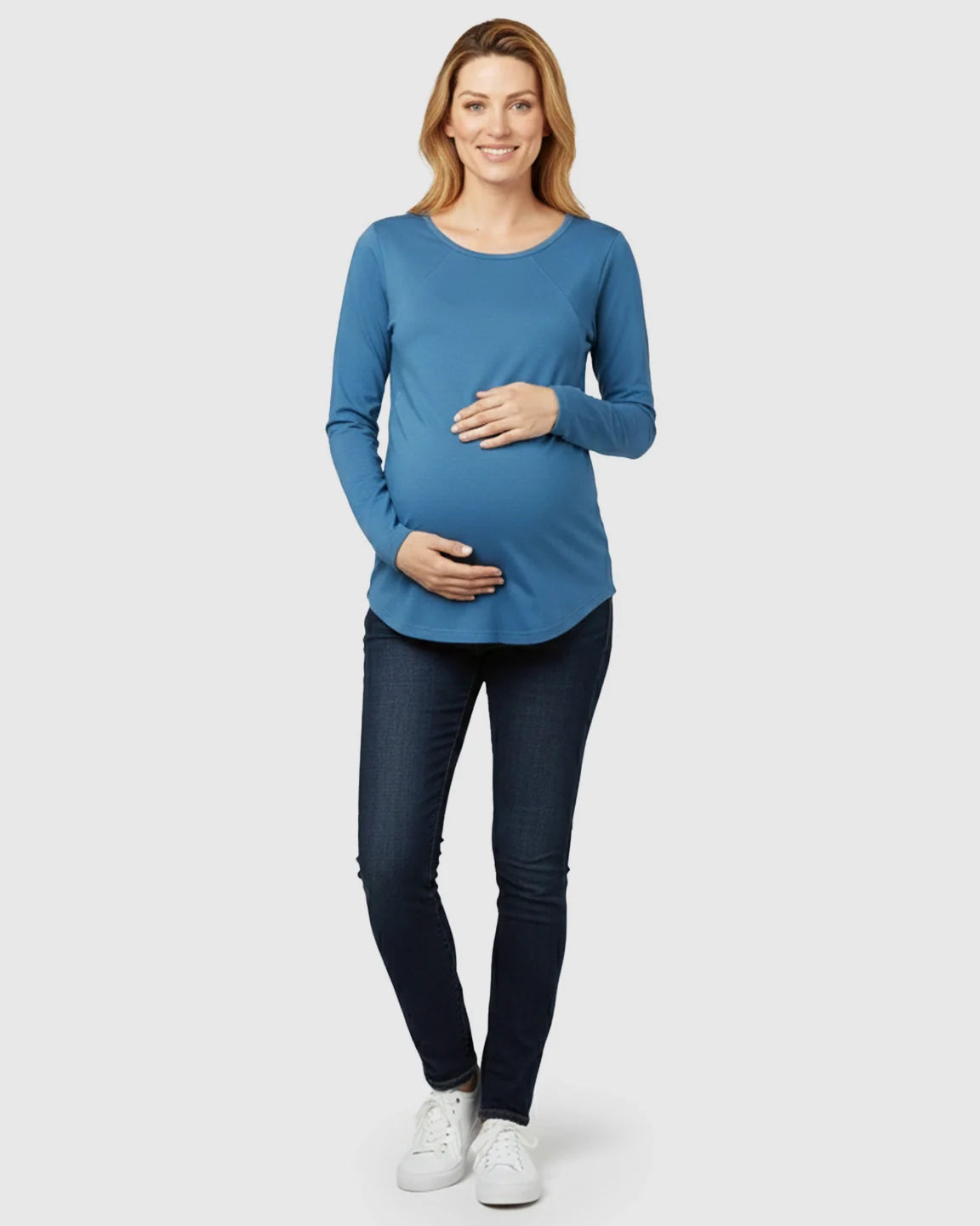 The Nursing Collection: Side-Zip Nursing Access Everyday Maternity Top