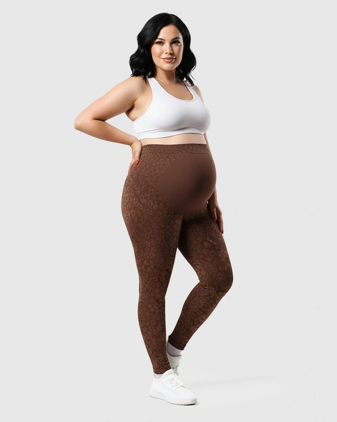 Bump Society – The Comfort Collection: High-waisted Printed Maternity Leggings