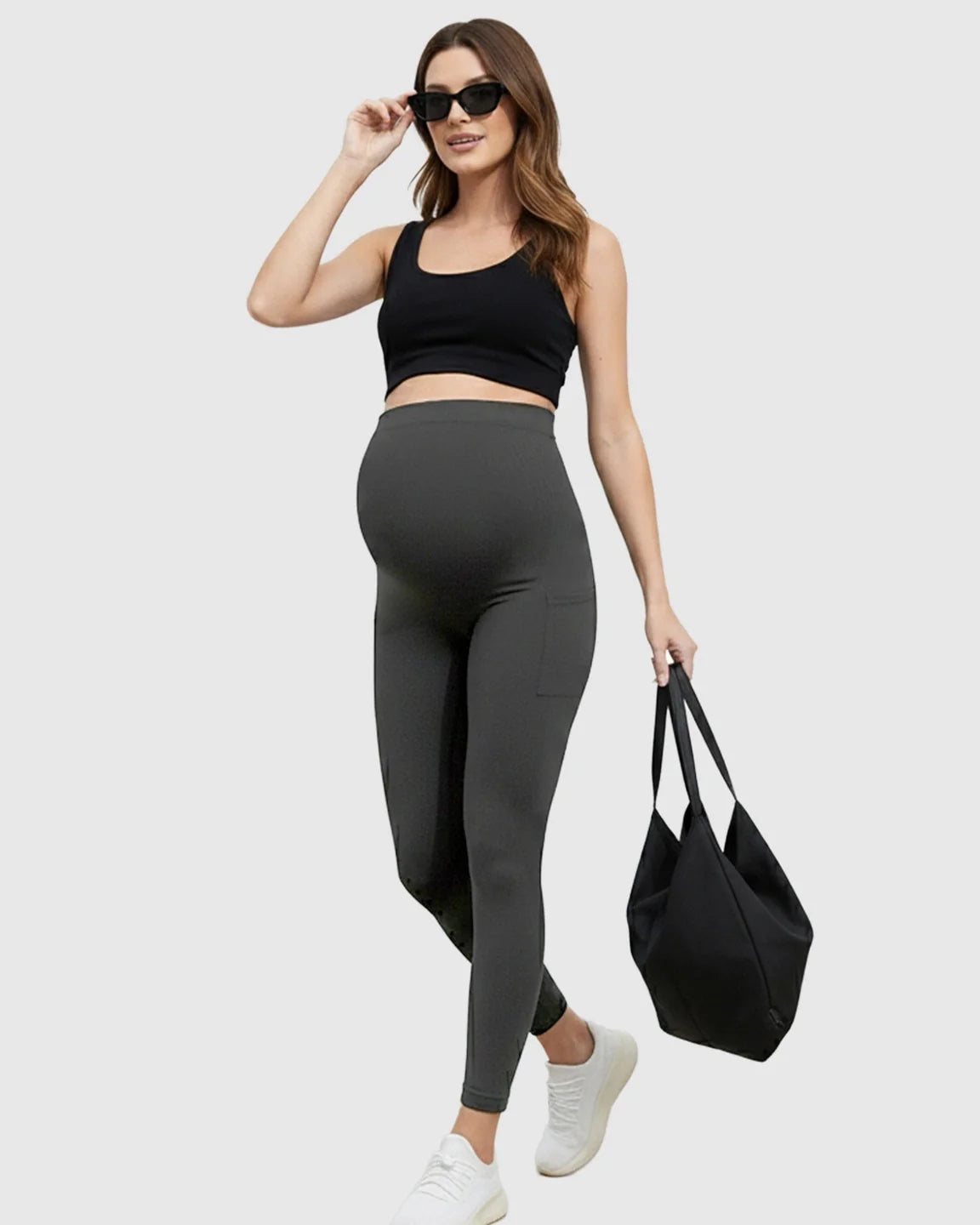 Bump Society – The Support Collection: Support Panel Over-Belly Skinny Fit Maternity Leggings