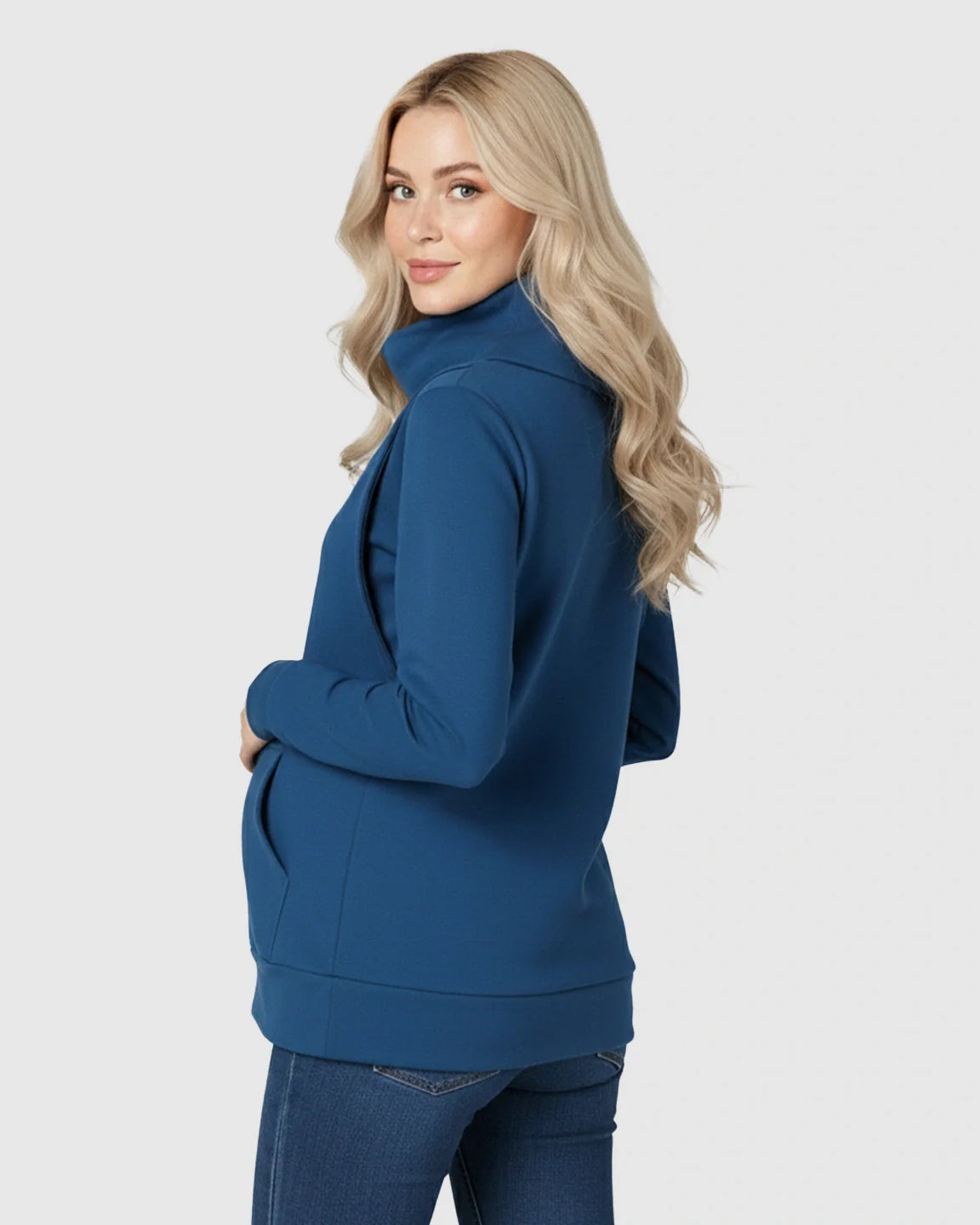 The Nursing Collection: High Cowl Neck Stylish Maternity Nursing Top